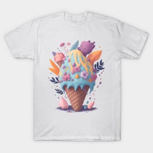 ice cream graffiti illustration T-Shirt